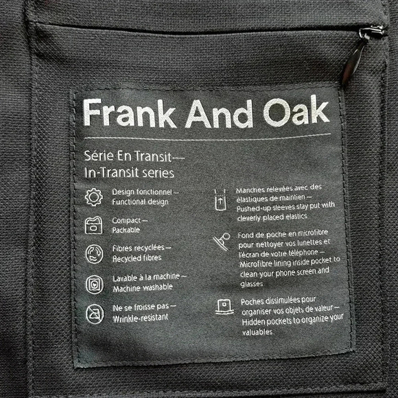 Frank & Oak Women's Black Open Front  Blazer - Size Medium EUC - Picture 13 of 15